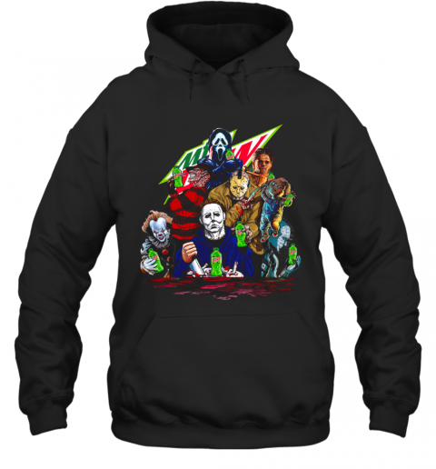 Horror Movies Characters Mountain Dew T-Shirt Unisex Hoodie
