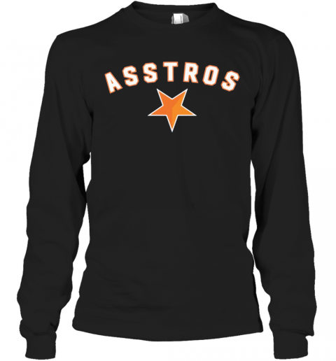 Houston Astros Typo Baseball Star T-Shirt Long Sleeved T-shirt 
