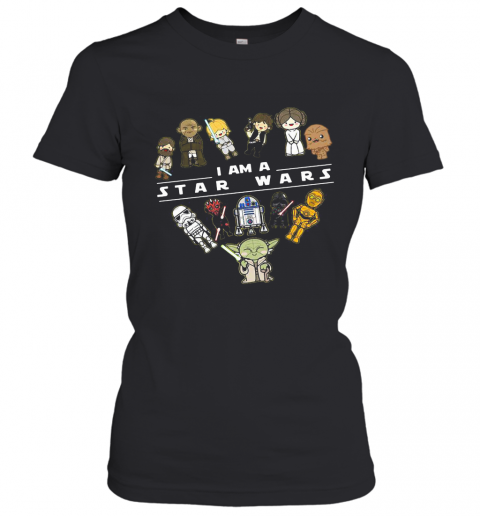 I Am A Star Wars Characters Chibi Heart T-Shirt Classic Women's T-shirt