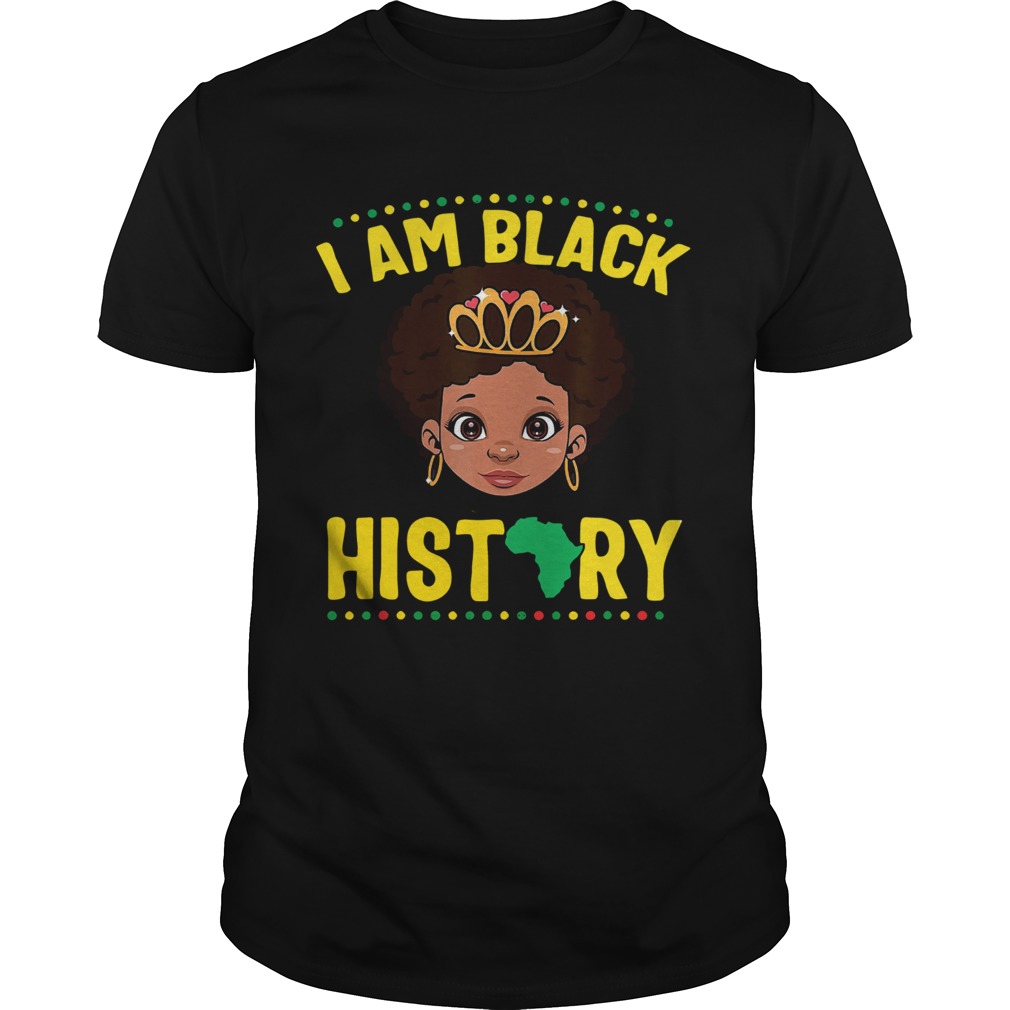 I Am Black History Educated Black History Women Flag Africa shirt