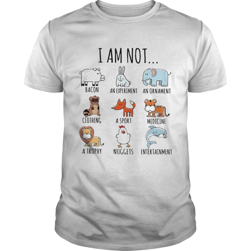 I Am Not Bacon An Experiment An Ornament Clothing shirt