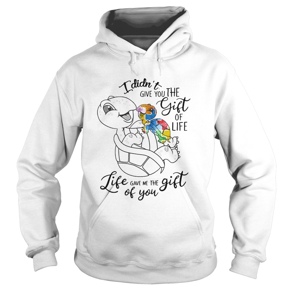 I Didnt Give You The Gift Or Life Life Gave Me The Gift Of You Turtle Hoodie