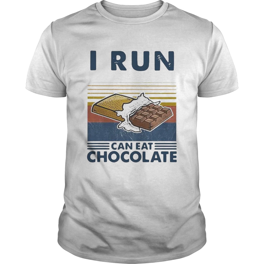 I Run So I Can Eat Chocolate Running Vintage shirt