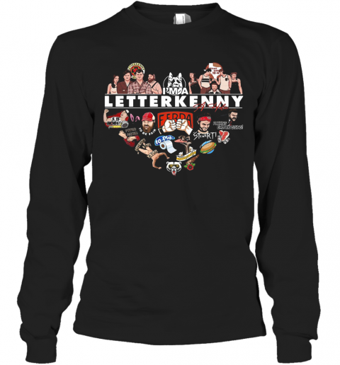 I'M A Letterkenny Signature Heart T-Shirt Long Sleeved T-shirt 