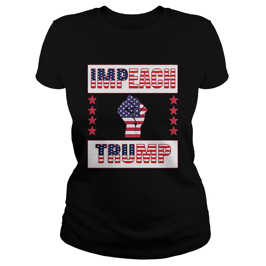 Impeach trump american flag independence day black lives matter Classic Ladies