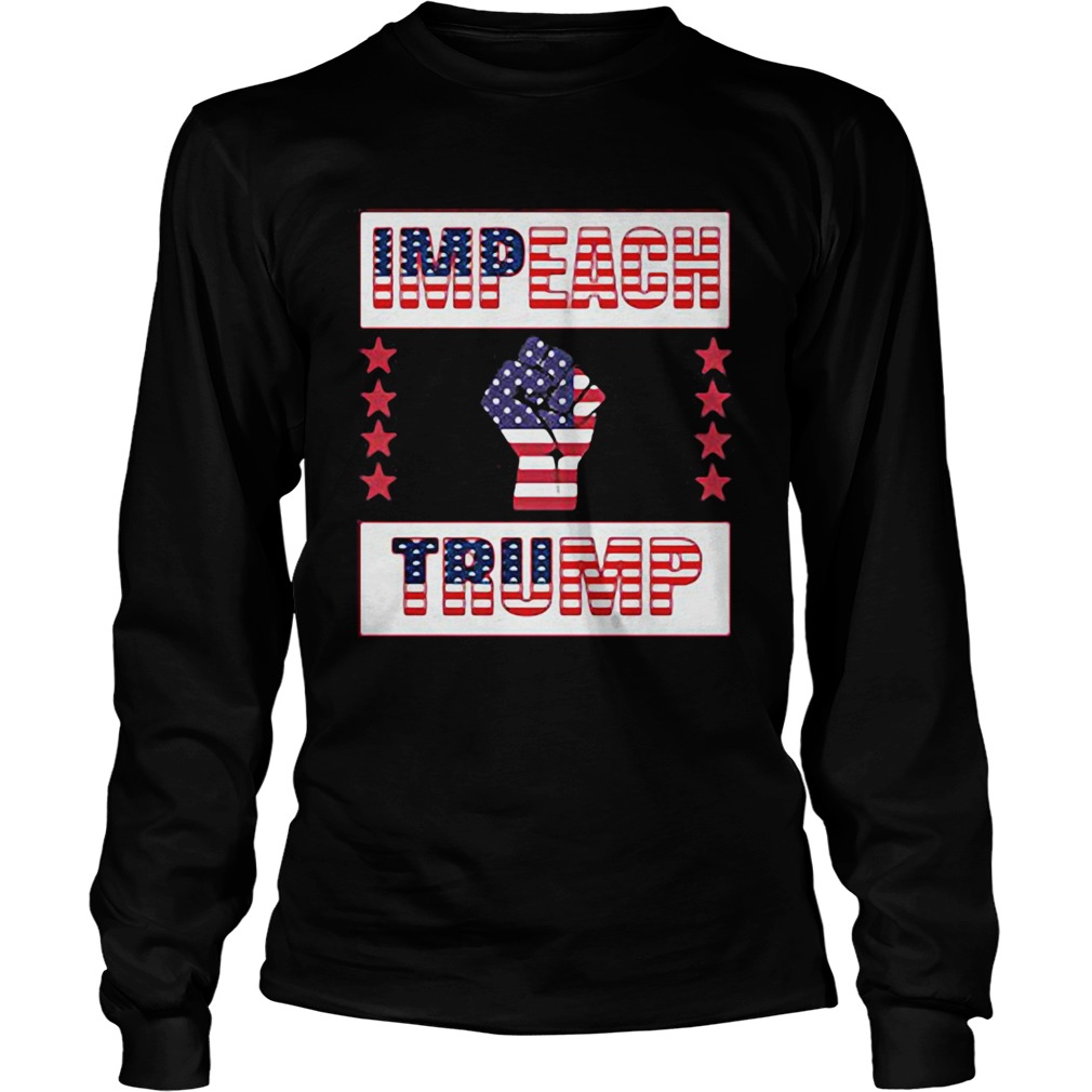 Impeach trump american flag independence day black lives matter Long Sleeve