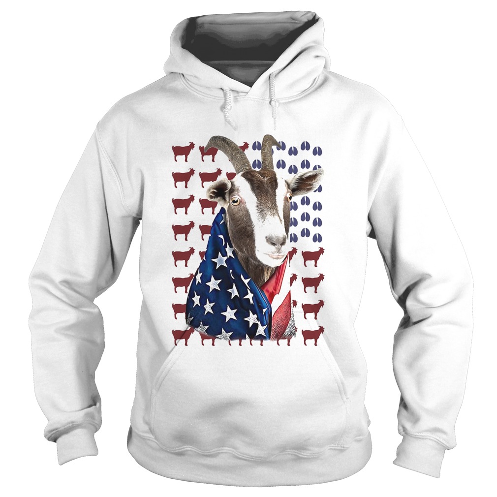 Independence Day Goat Flag Hoodie