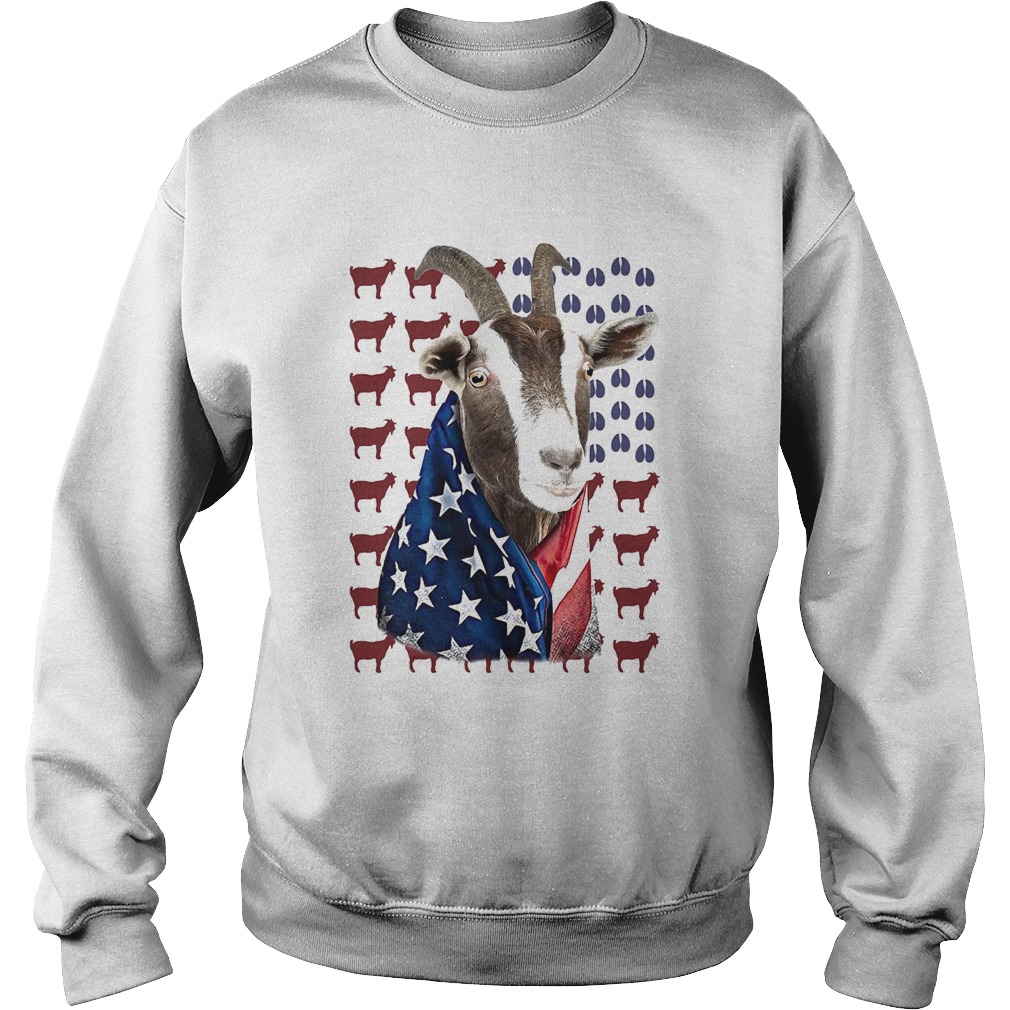 Independence Day Goat Flag Sweatshirt