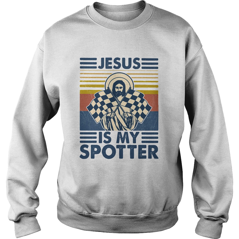 Jesus is my spotter vintage retro Sweatshirt