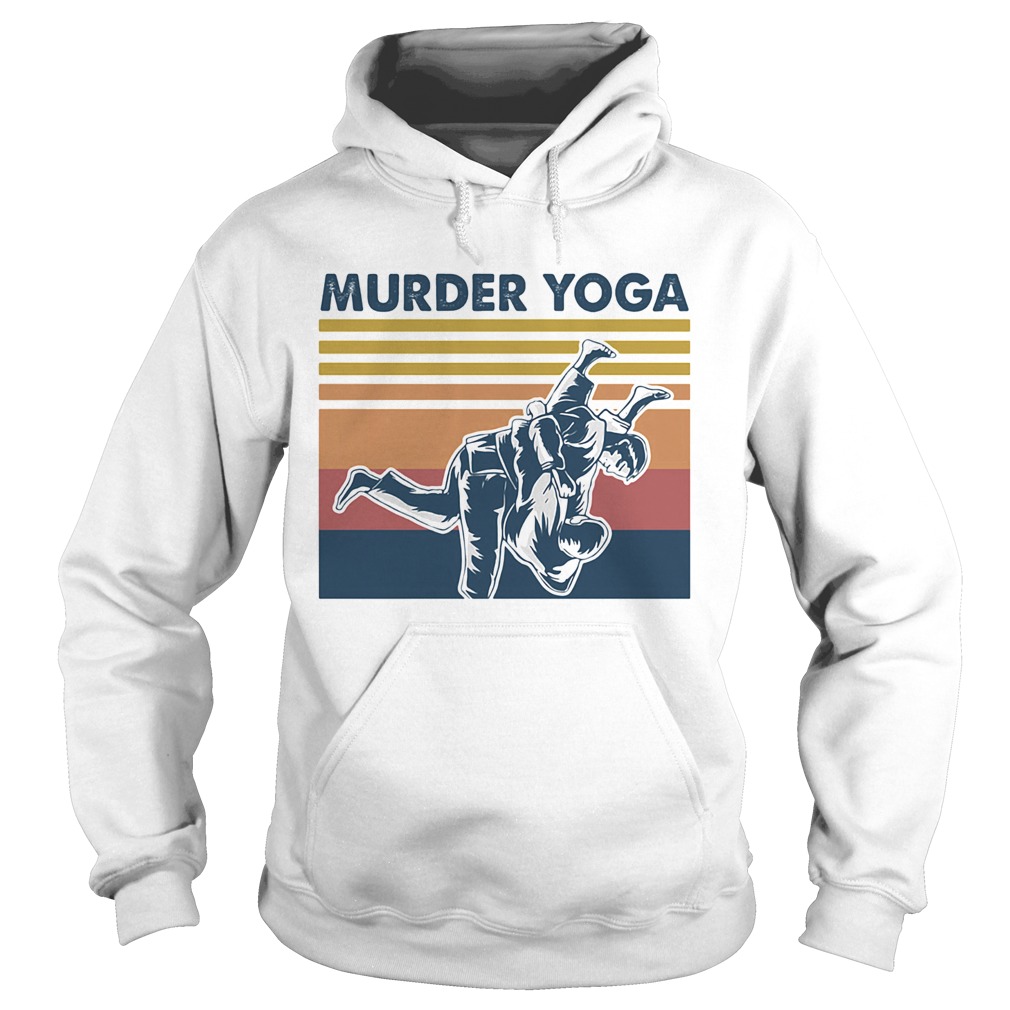Jiu jitsu murder yoga vintage Hoodie