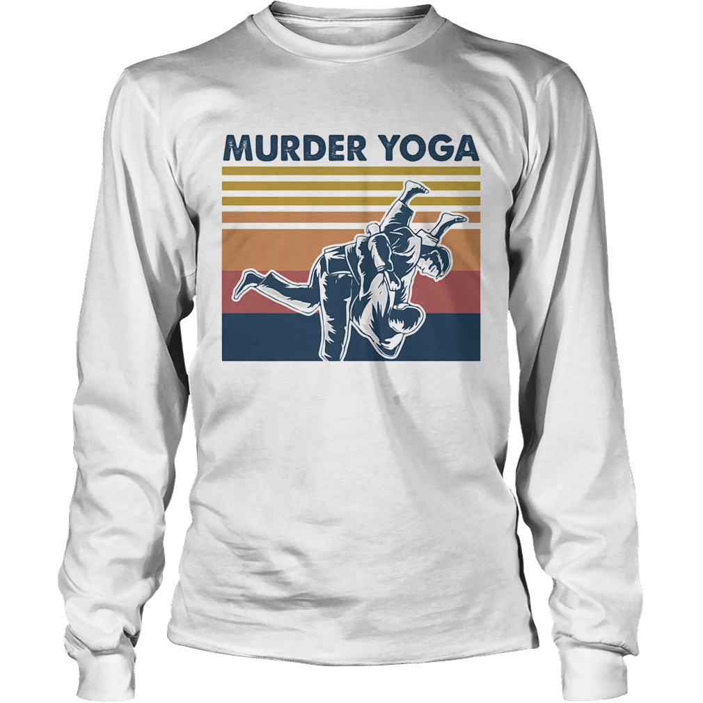Jiu jitsu murder yoga vintage Long Sleeve