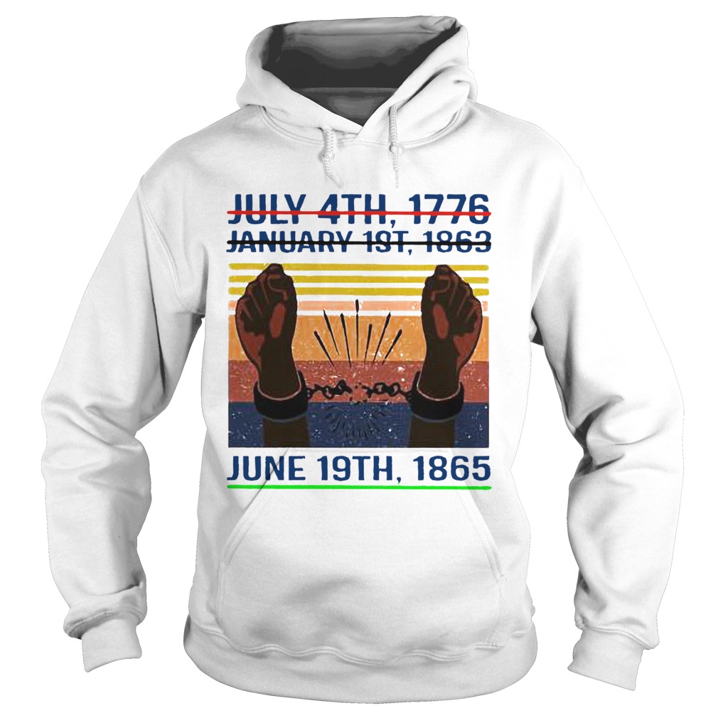 June 19th 1865 Juneteenth Vintage Hoodie