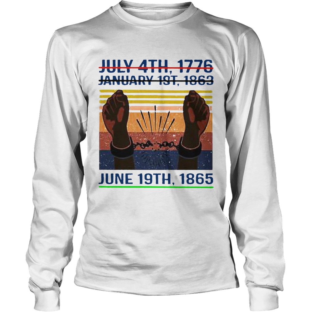 June 19th 1865 Juneteenth Vintage Long Sleeve