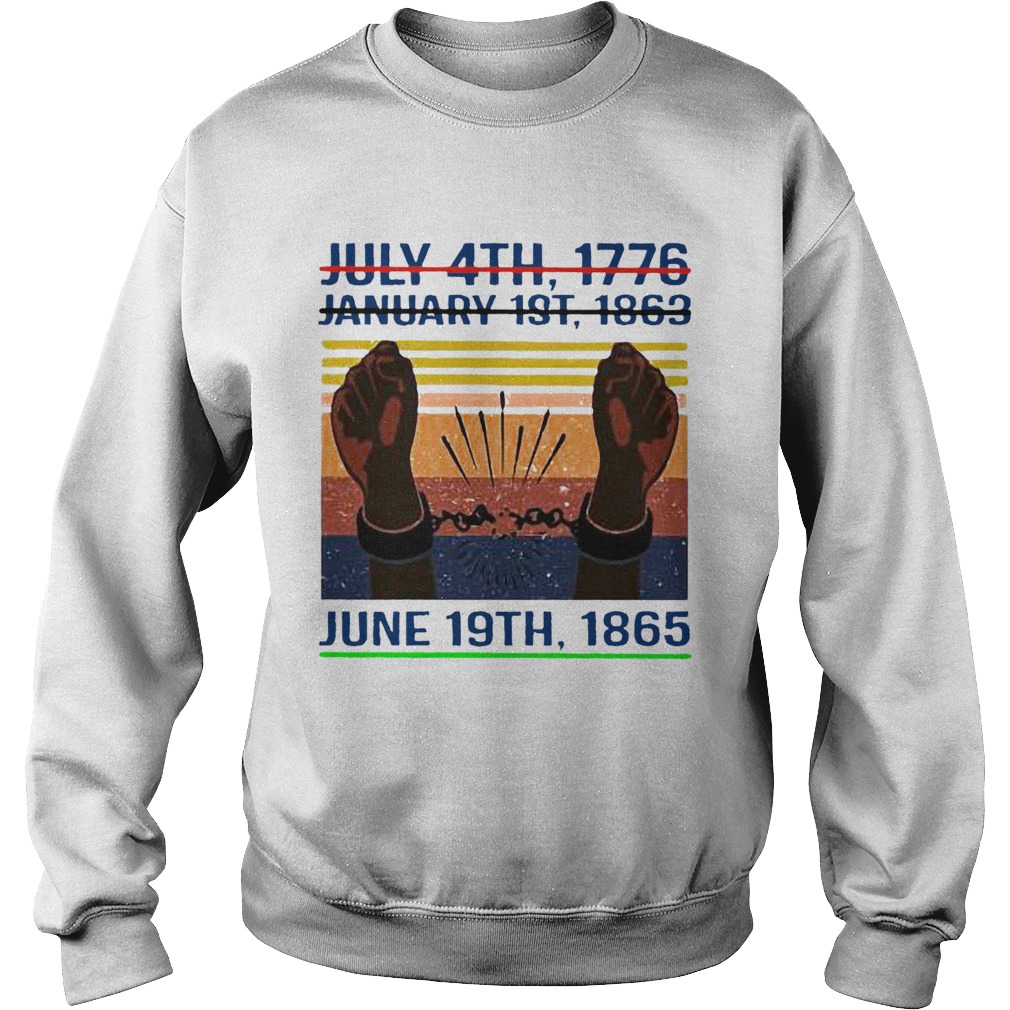 June 19th 1865 Juneteenth Vintage Sweatshirt