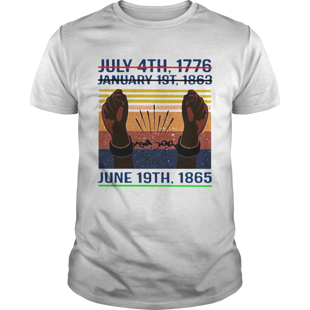 June 19th 1865 Juneteenth Vintage shirt