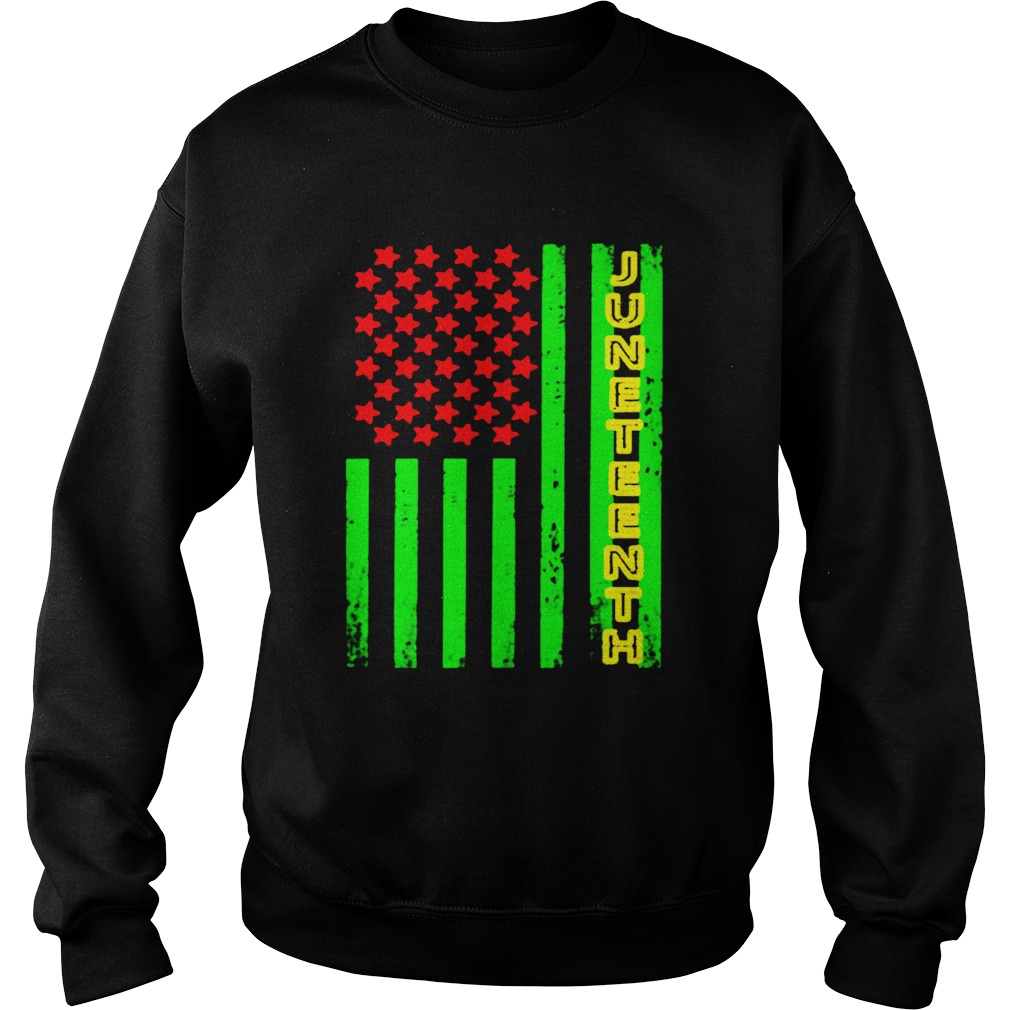 Juneteenth America Flag Sweatshirt