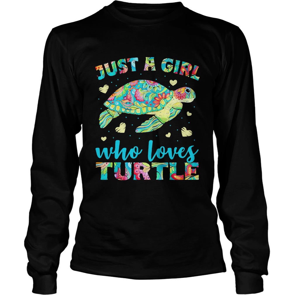 Just A Girl Who Loves Turtle Color Long Sleeve