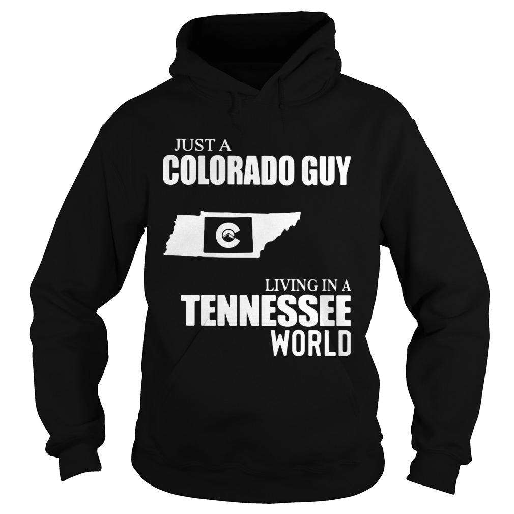 Just a colorado guy living in a tennessee world map Hoodie