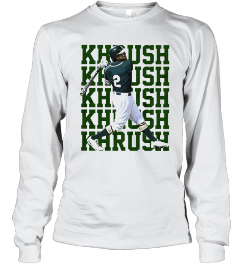 Khrush Davis Milwaukee Brewers Baseball T-Shirt Long Sleeved T-shirt 