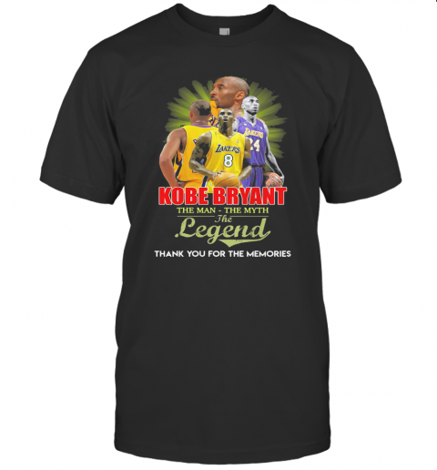 Kobe Bryant The Man The Myth The Legend Thank You For The Memories T-Shirt Classic Men's T-shirt