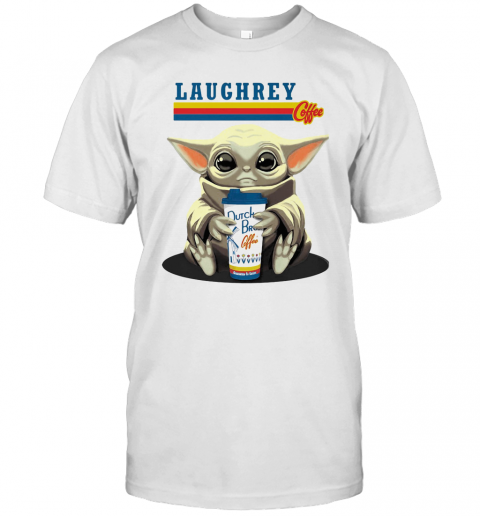 Laughrey Coffee Star Wars Baby Yoda Hug Dutch Bros Coffee T-Shirt Classic Men's T-shirt