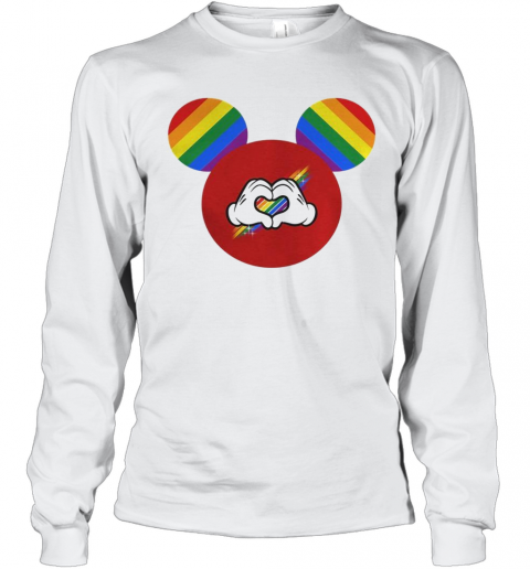 Lgbt Pride Mickey Ears T-Shirt Long Sleeved T-shirt 