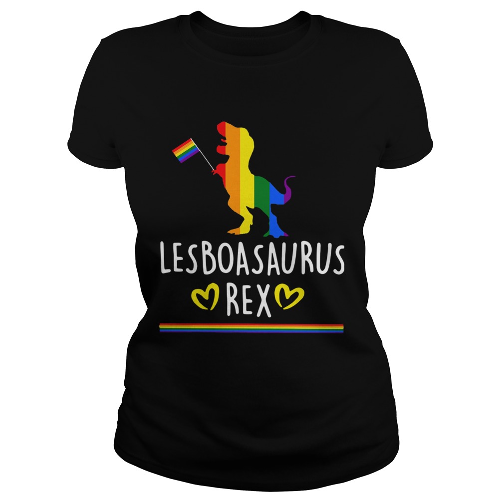 Lgbt Trex Dinosaur Lesboasaurus Rex Classic Ladies