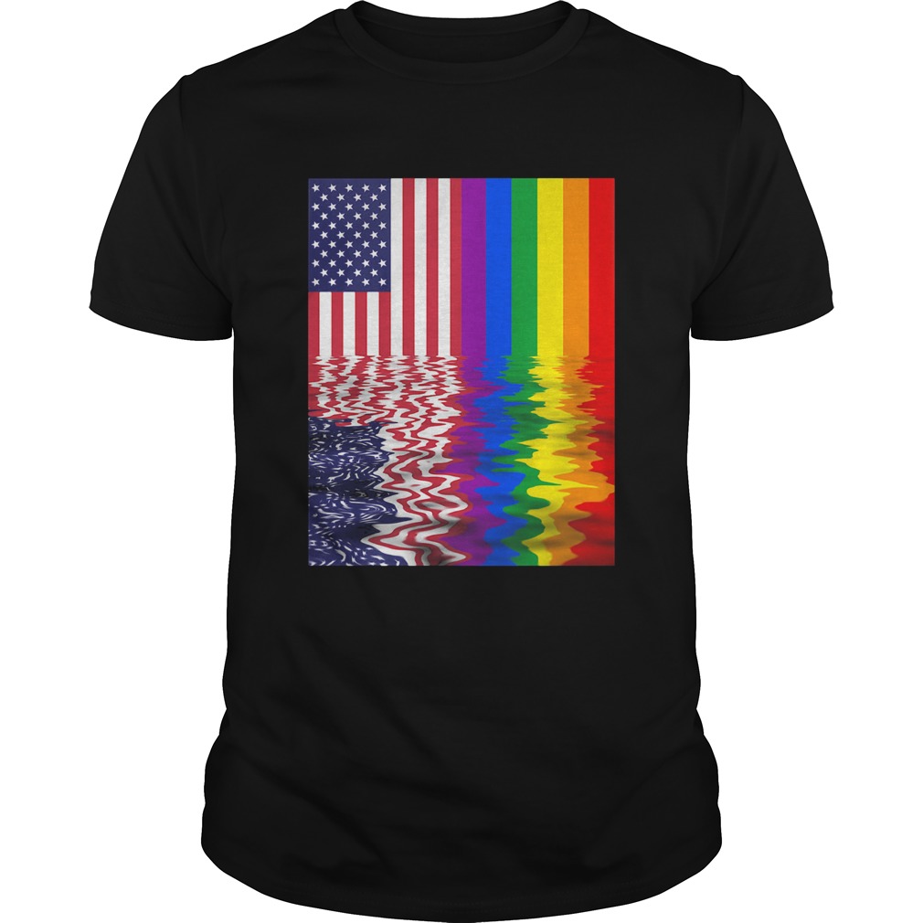 Lgbt american flag independence day shirt