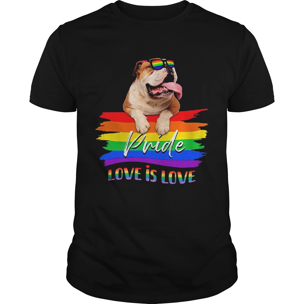 Lgbt pug pride love is love shirt