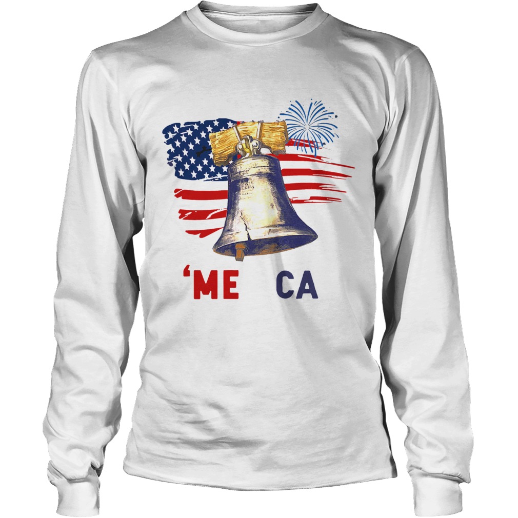 Liberty Bell Merica 4th Of July American Flag Long Sleeve