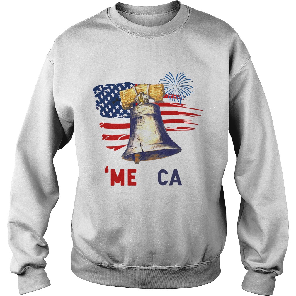 Liberty Bell Merica 4th Of July American Flag Sweatshirt