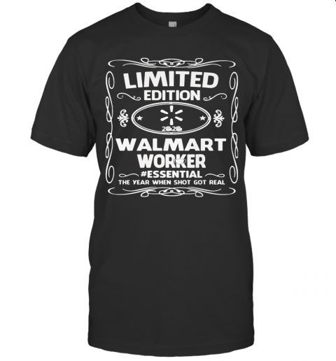 Limited Edition Walmart Worker Essential The Year When Shit Got Real Mask T-Shirt Classic Men's T-shirt