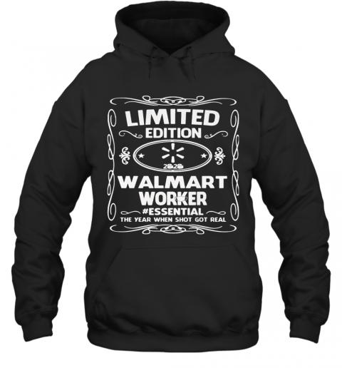 Limited Edition Walmart Worker Essential The Year When Shit Got Real Mask T-Shirt Unisex Hoodie