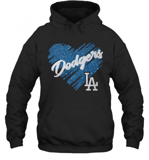 Los Angeles Dodgers Heart T-Shirt Unisex Hoodie