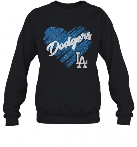 Los Angeles Dodgers Heart T-Shirt Unisex Sweatshirt