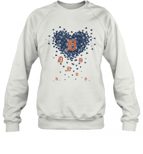 Love Detroit Tigers Hearts T-Shirt Unisex Sweatshirt