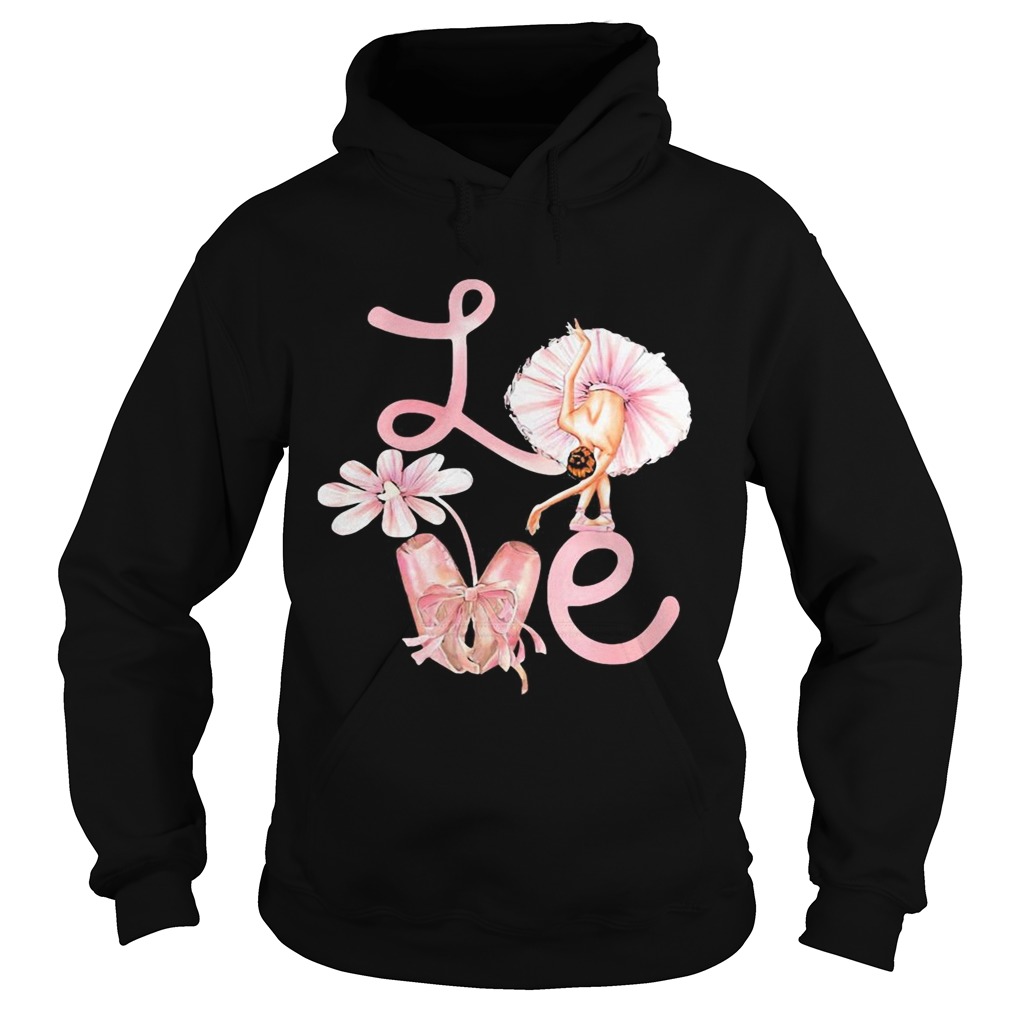 Love Flower Ballet Pink Hoodie