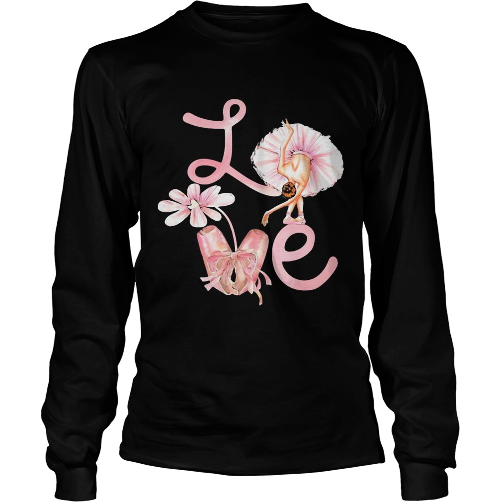 Love Flower Ballet Pink Long Sleeve
