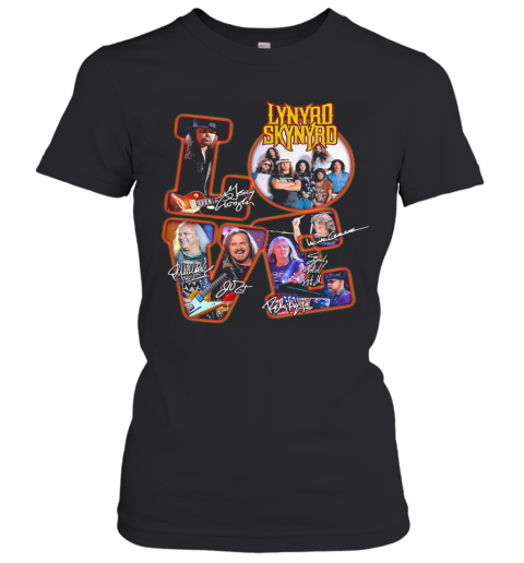 Love Lynyrd Skynyrd Band Member Signatures T-Shirt Classic Women's T-shirt