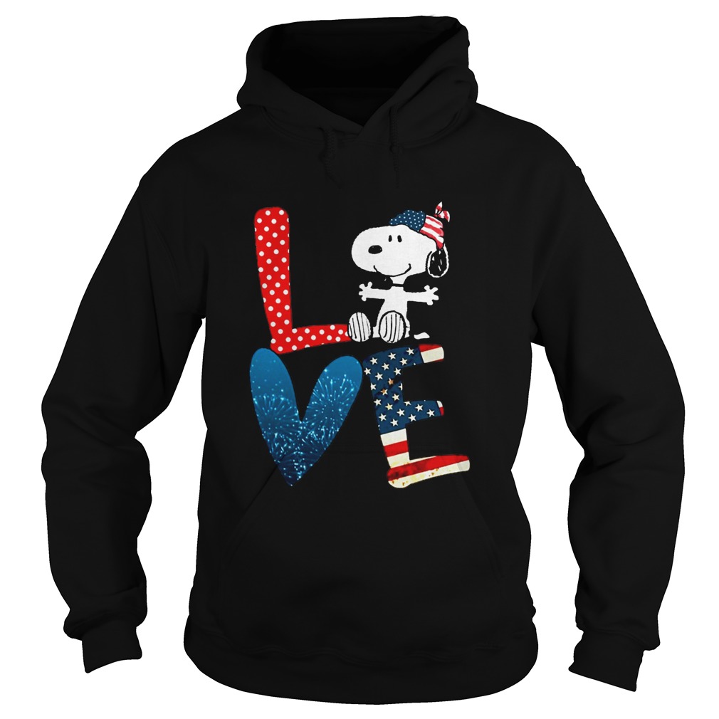 Love Snoopy Independence Day Hoodie