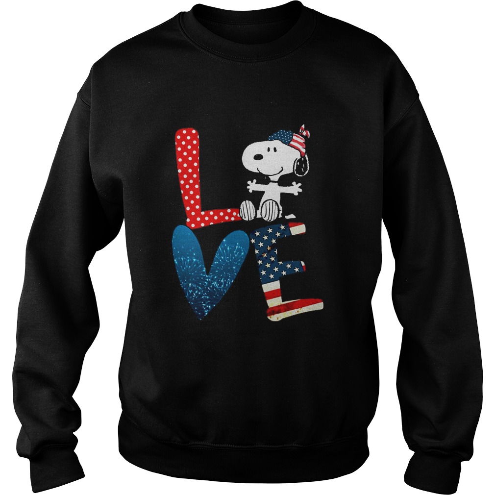 Love Snoopy Independence Day Sweatshirt