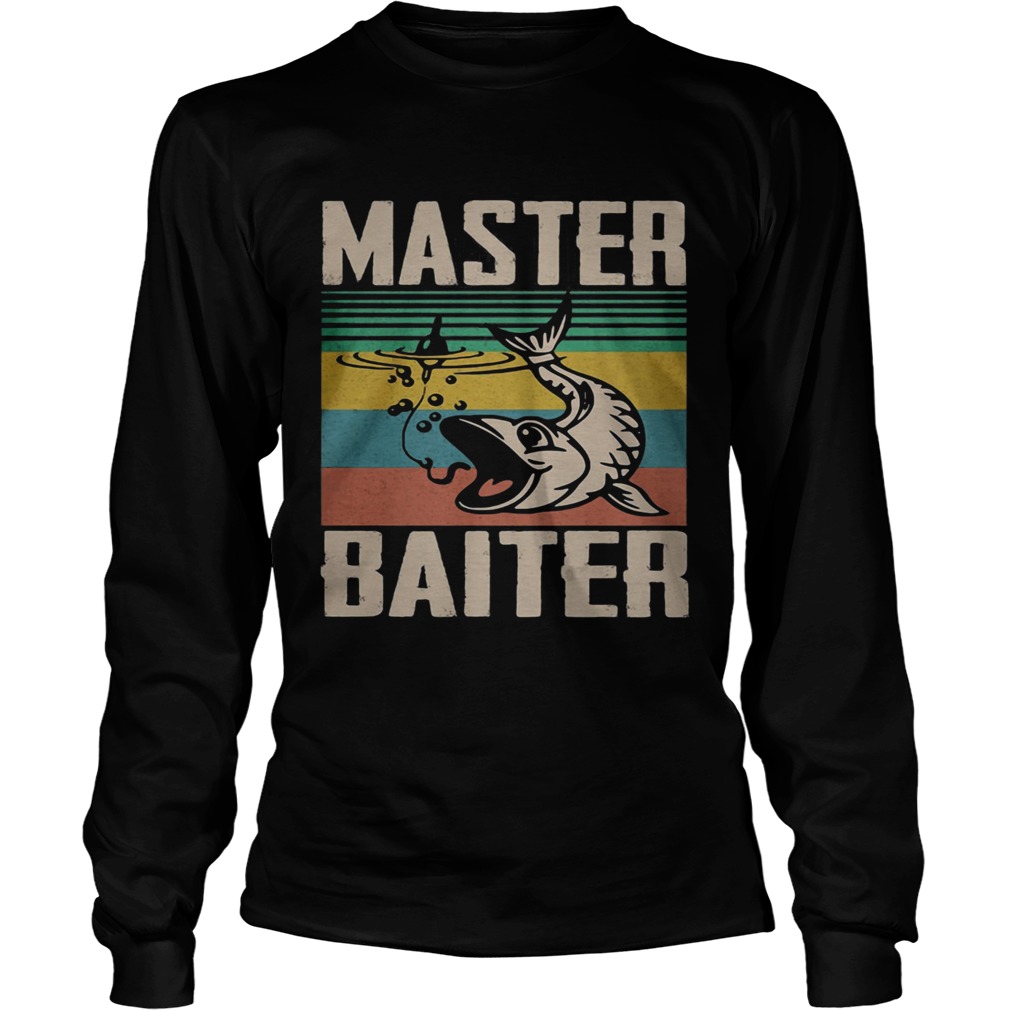 Master baiter fishing vintage retro Long Sleeve