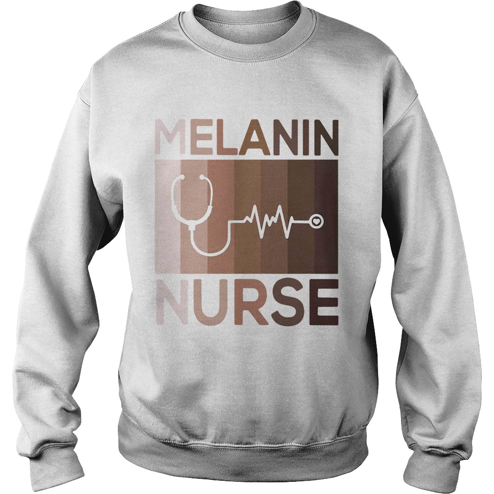 Melanin Nurse Medical Stethoscope Sweatshirt