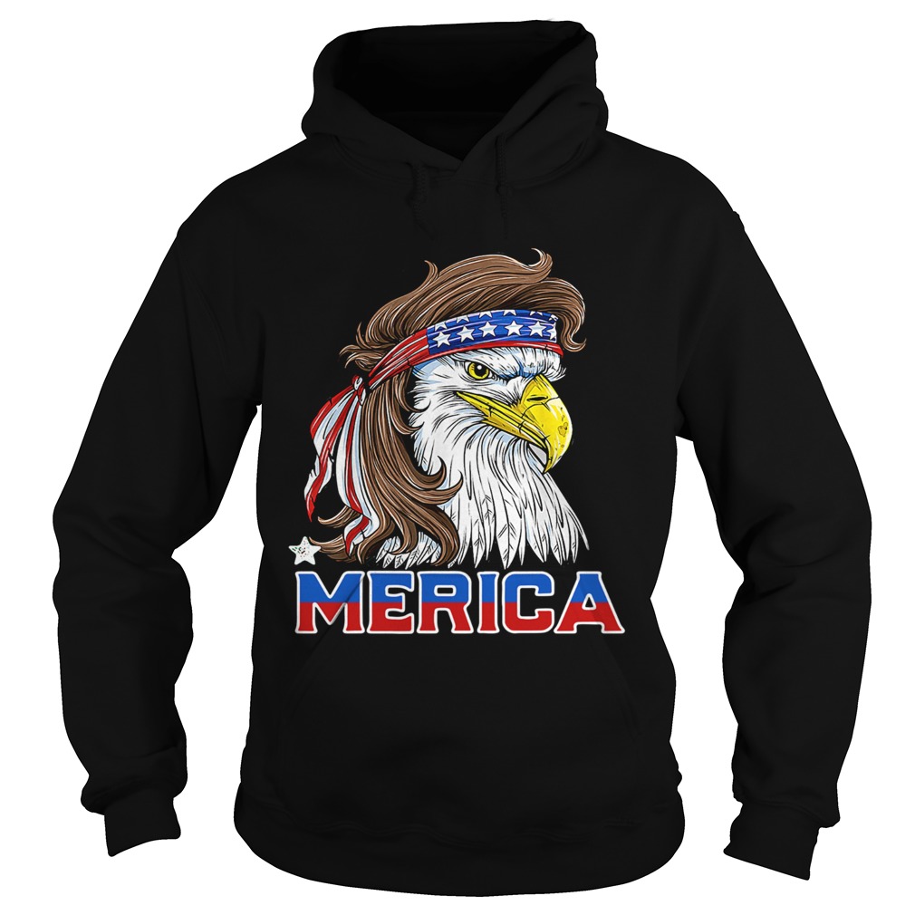Merica Eagle Happy Independence Day Hoodie