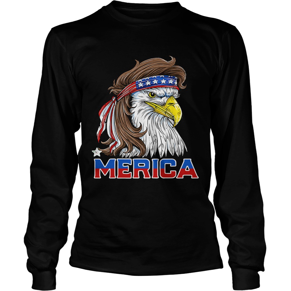 Merica Eagle Happy Independence Day Long Sleeve