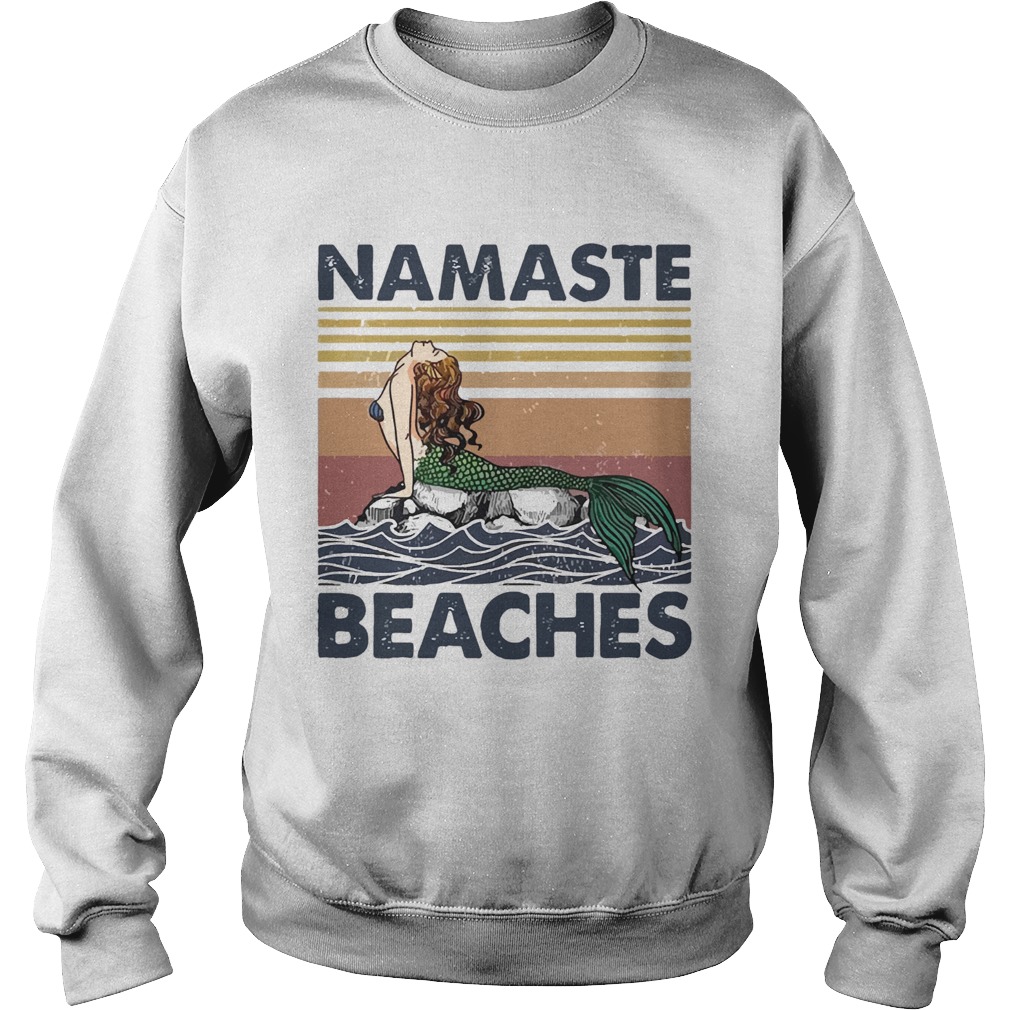 Mermaid Namaste Beaches Vintage Sweatshirt