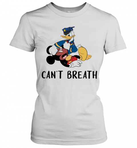 Mickey Mouse And Donald Duck Can'T Breath T-Shirt Classic Women's T-shirt