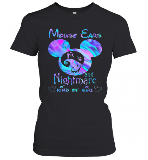 Mickey Mouse Cars And Nightmare Kind Of Girl T-Shirt Classic Women's T-shirt