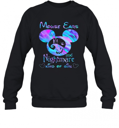 Mickey Mouse Cars And Nightmare Kind Of Girl T-Shirt Unisex Sweatshirt