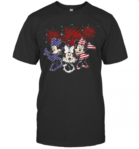 Mickey Mouse Happy The 4Th Of July Merica T-Shirt